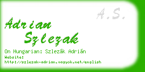 adrian szlezak business card