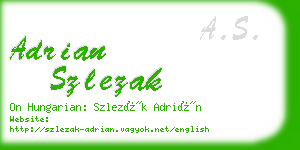 adrian szlezak business card